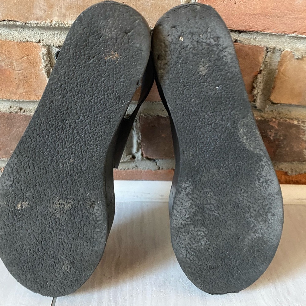 VINCE Marrett Platform Leather Sandals black size 6 - Picture 8 of 14